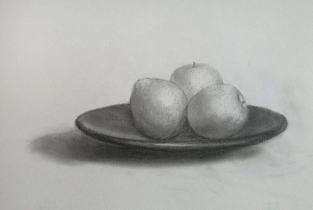 デッサン初歩　楕円を描く